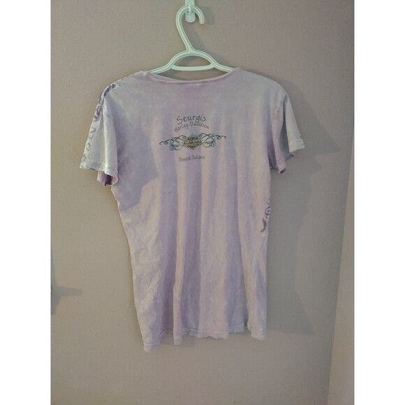 Harley Davidson Sturgis Light Purple T-shirt Women's Size Small - Picture 6 of 10